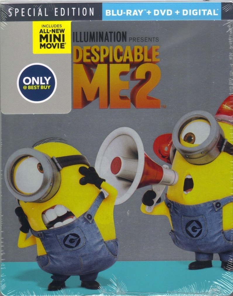 Despicable Me 2 Blu-ray Steelbook DAMAGED