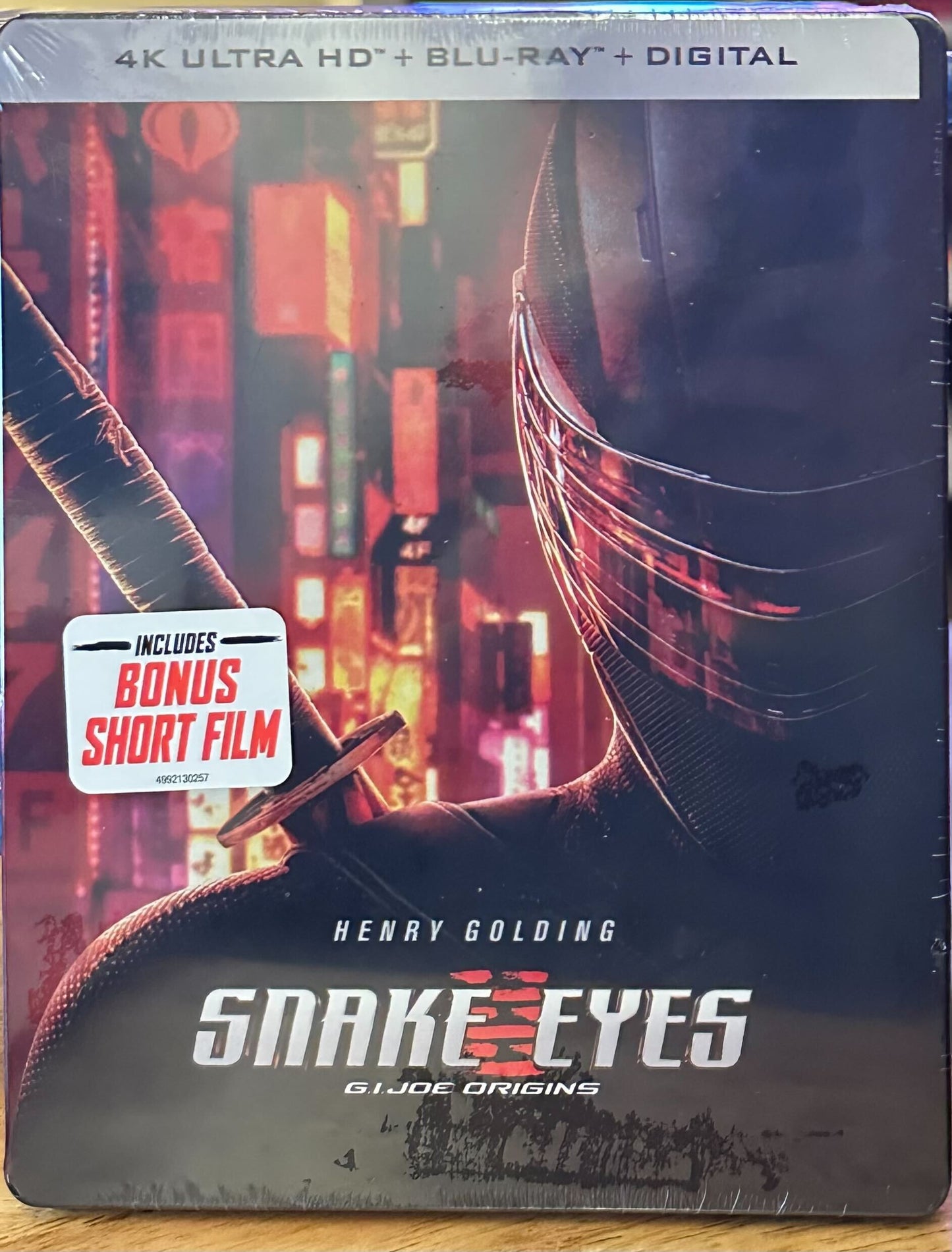 G.I. Joe Origins: Snake Eyes 4KUHD + Blu-ray Steelbook