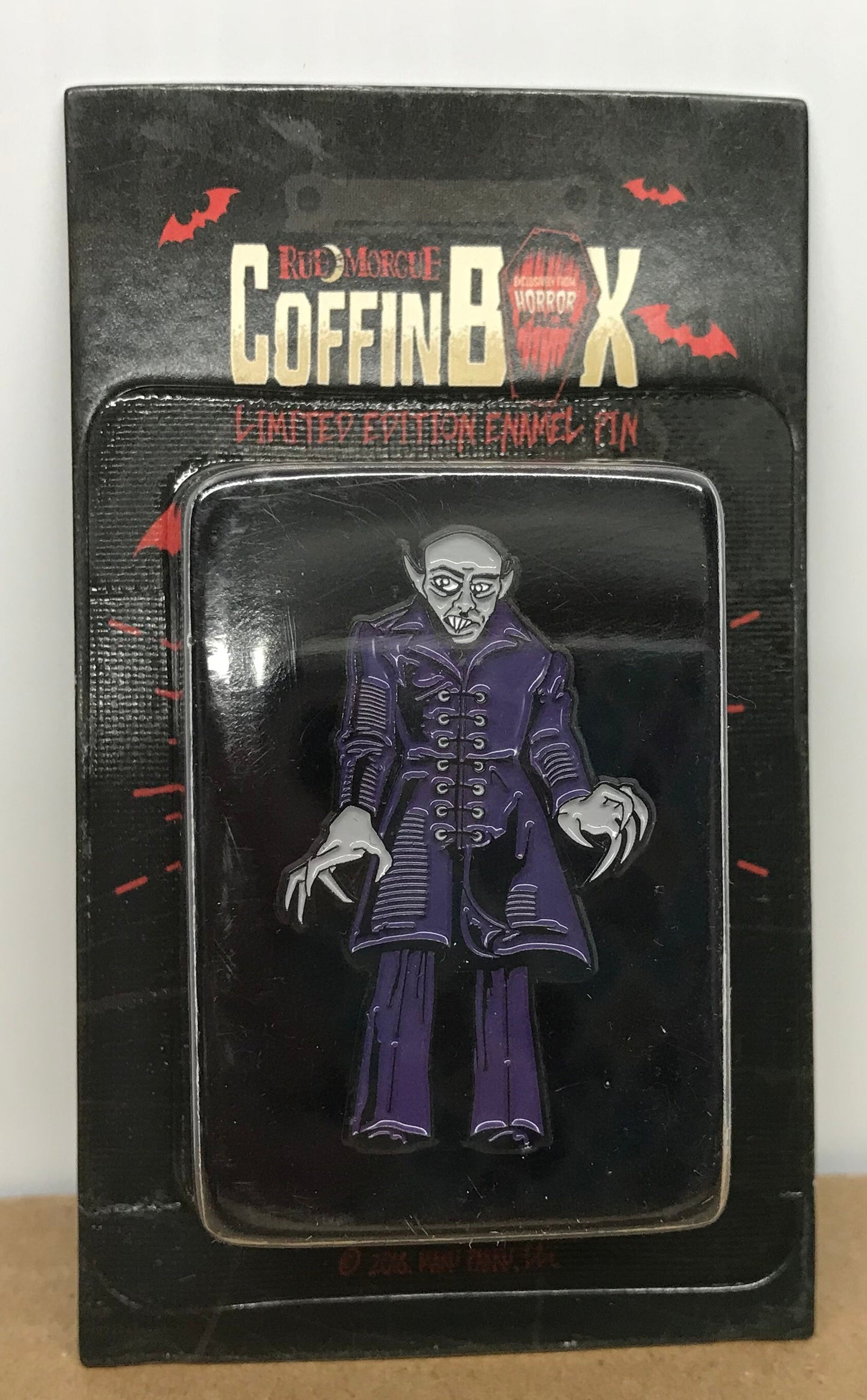 Coffin Box #1 Nosferatu Limited Edition Enamel Pin