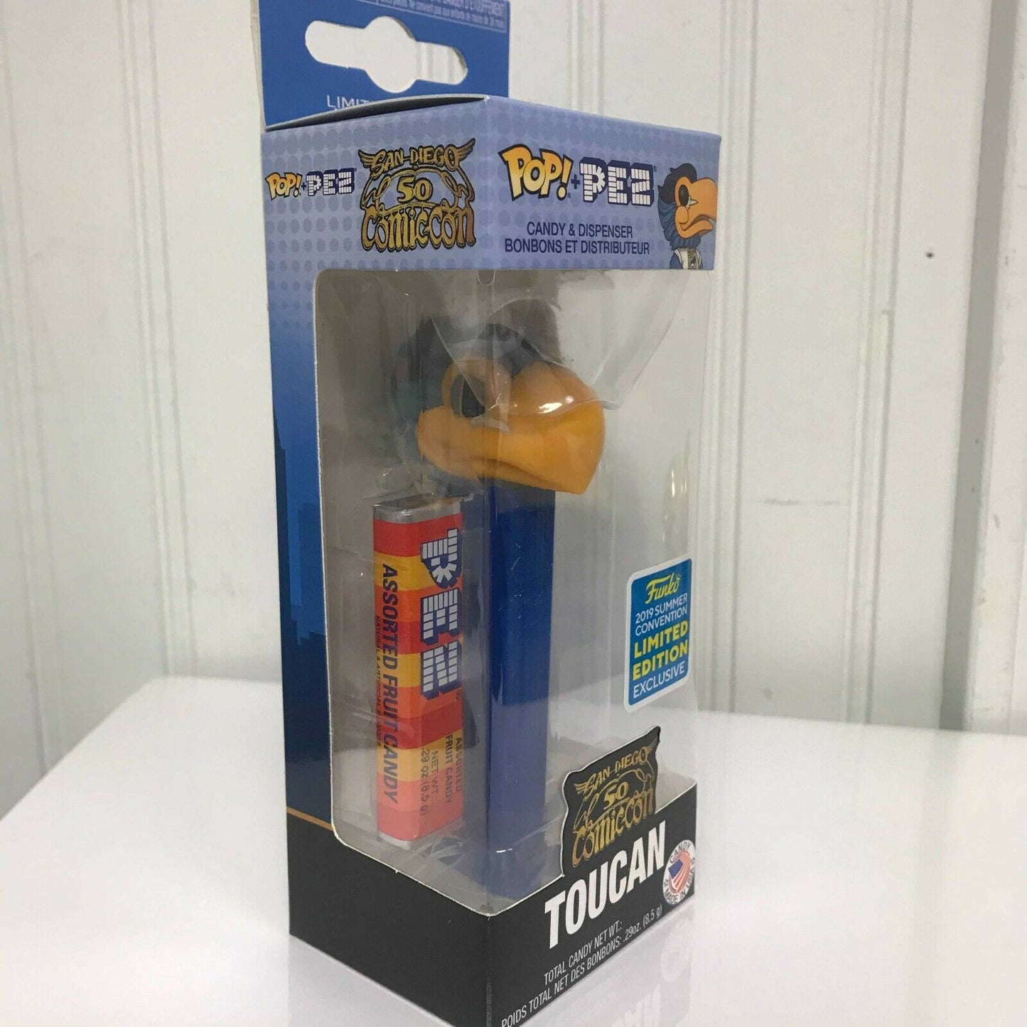 Funko Pop Toucan 53 & PEZ Dispenser 2pc SET -SDCC 50th Anniversary EXCLUSIVE NIB
