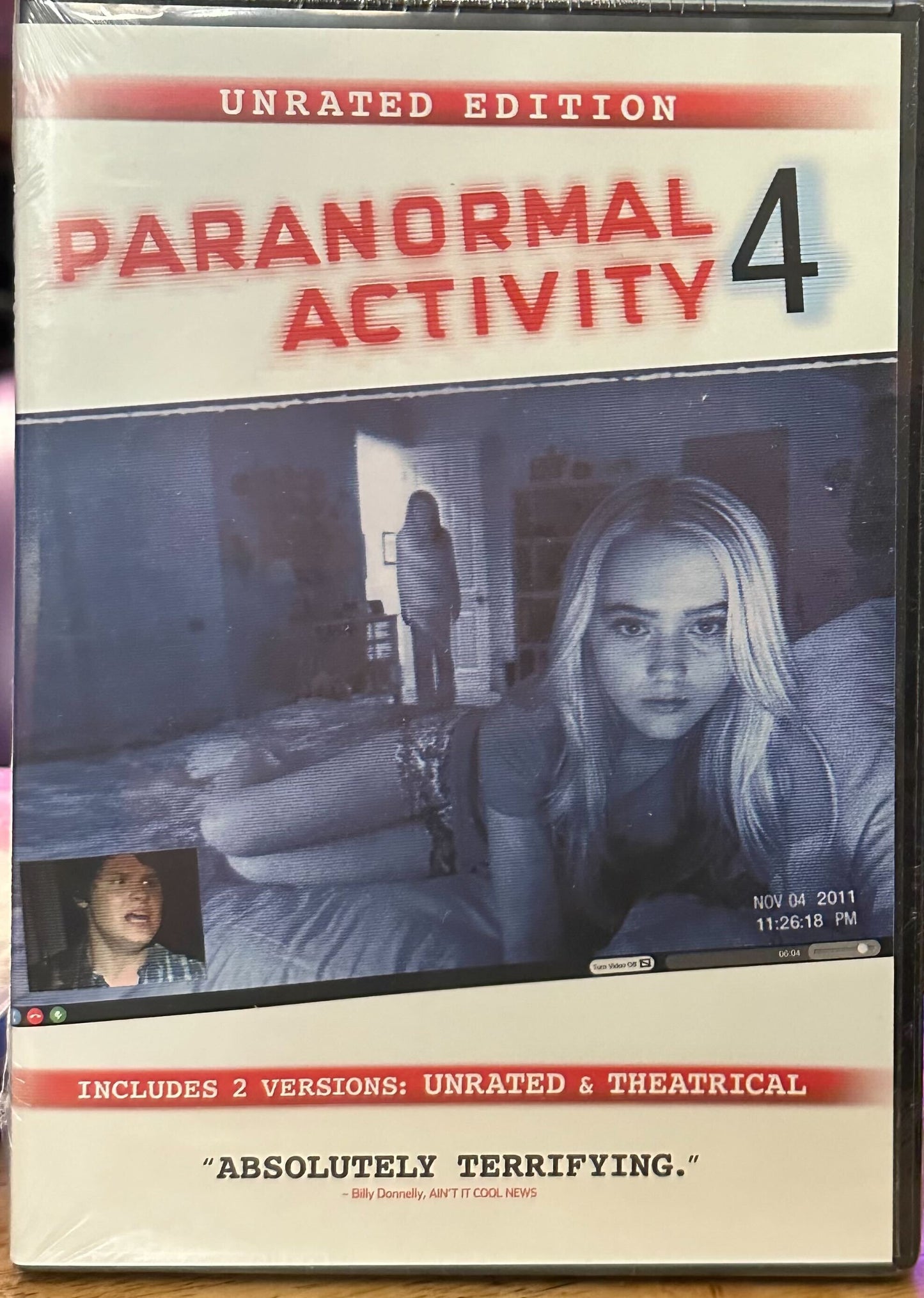 Paranormal Activity 4 DVD