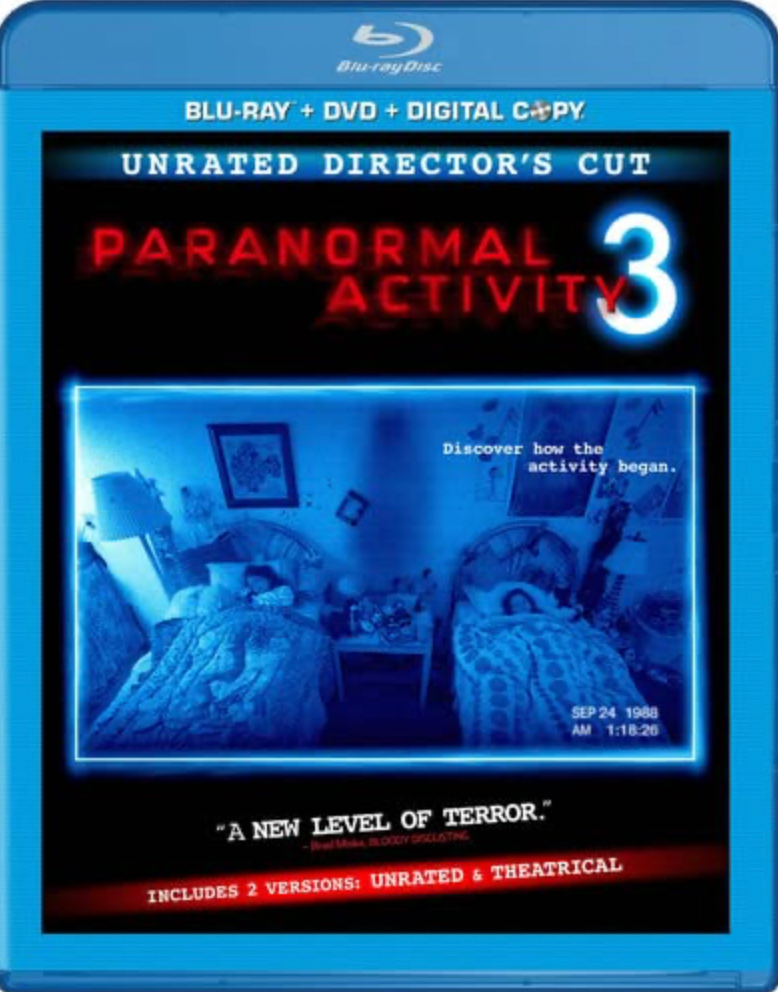 Paranormal Activity 3 Blu-ray DAMAGED