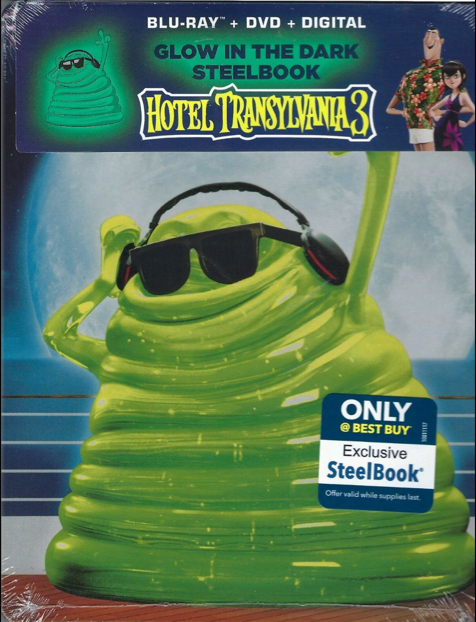 Hotel Transylvania 3: Summer Vacation (Blu-ray + DVD + Digital) Glow-in-the-Dark Steelbook